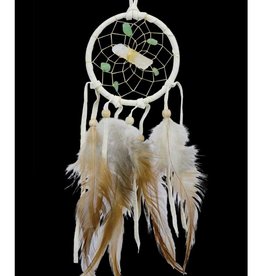 Monague Native Crafts White 3" Vision Seeker Dream Catcher