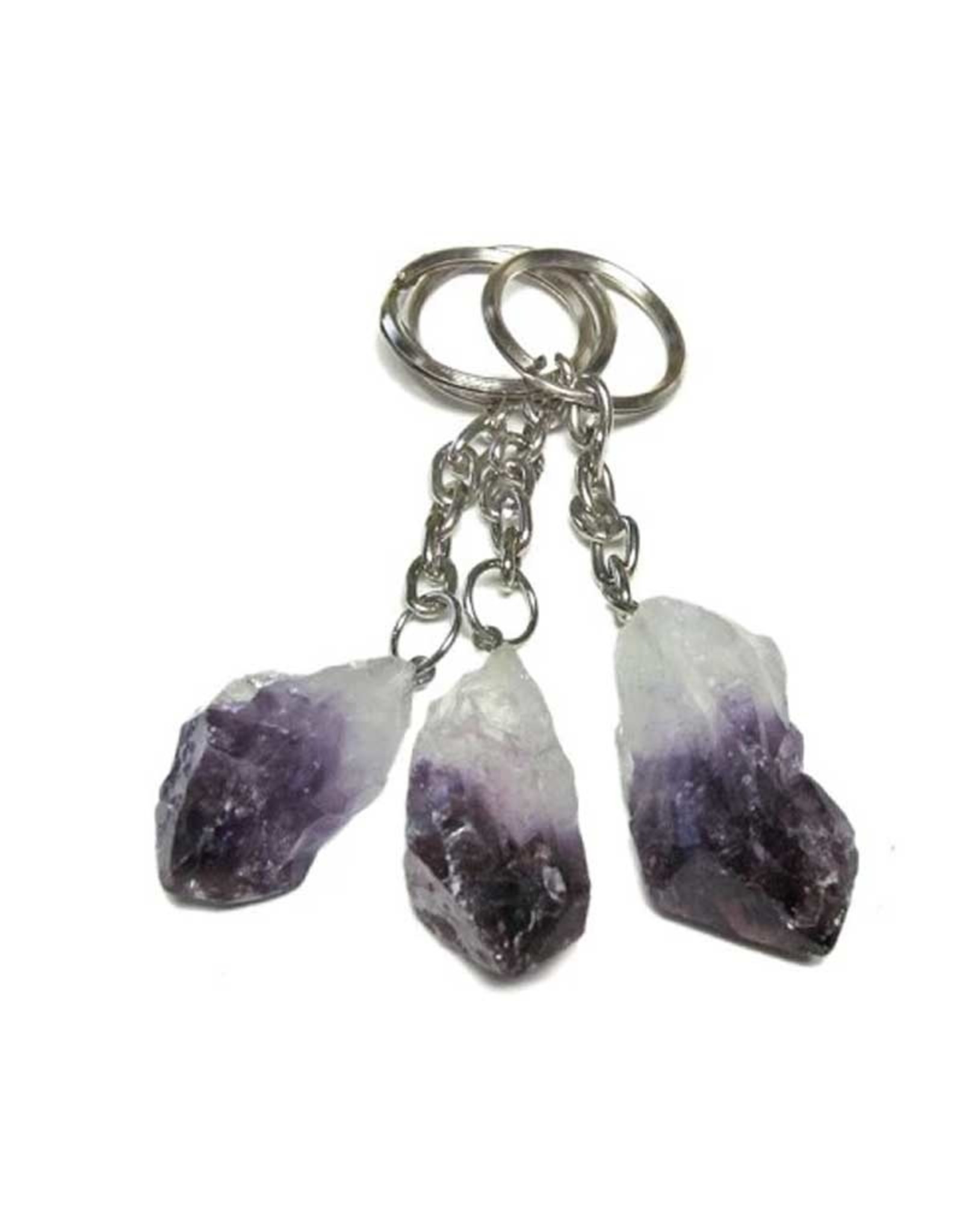 Mineral Keychains - Amethyst Point