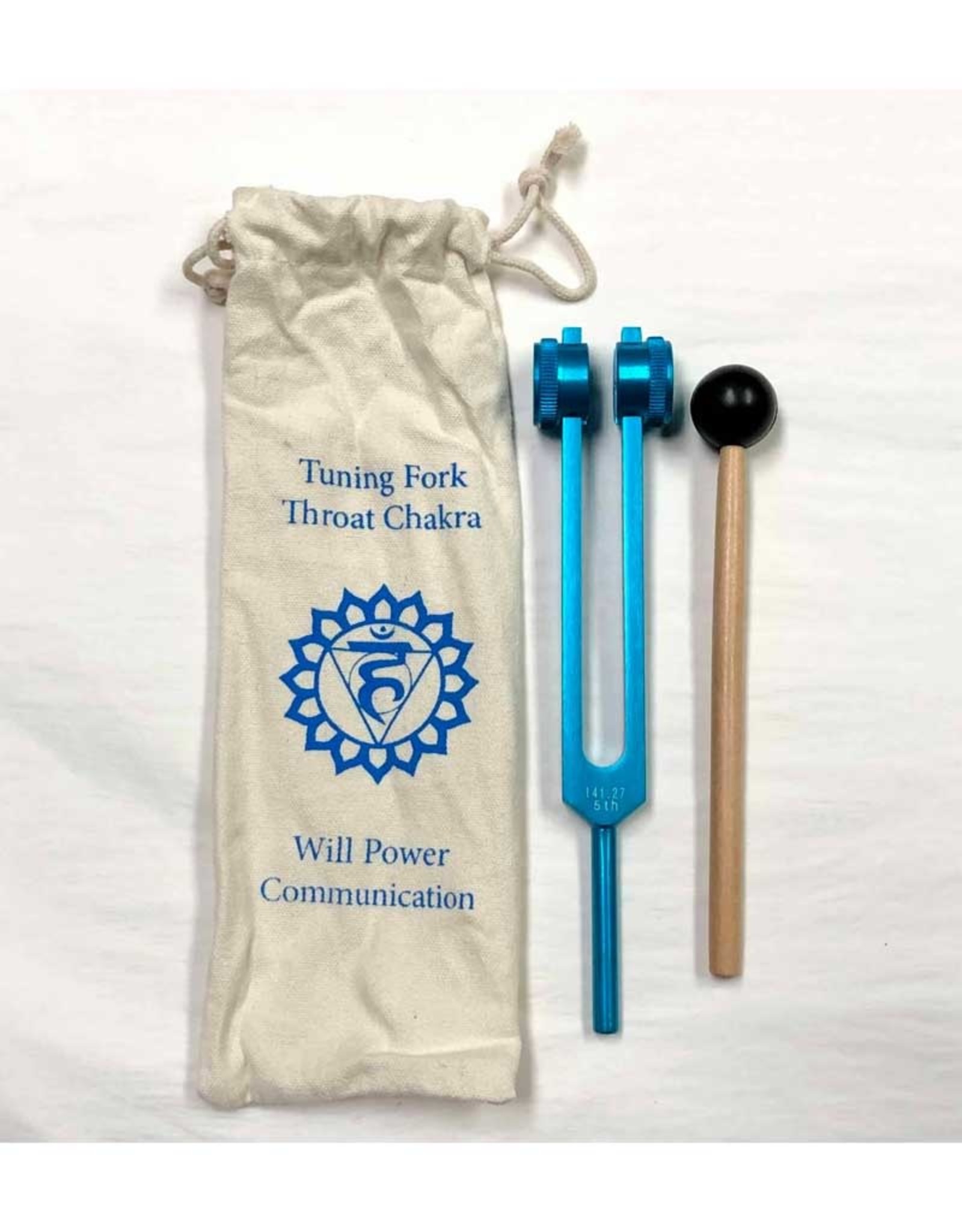Throat Chakra (Blue) Tuning Fork - 8.5"
