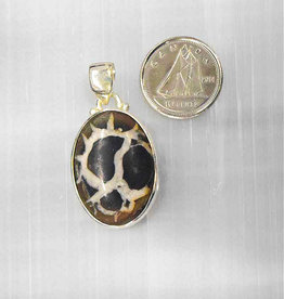 Septarian Pendant Sterling Silver