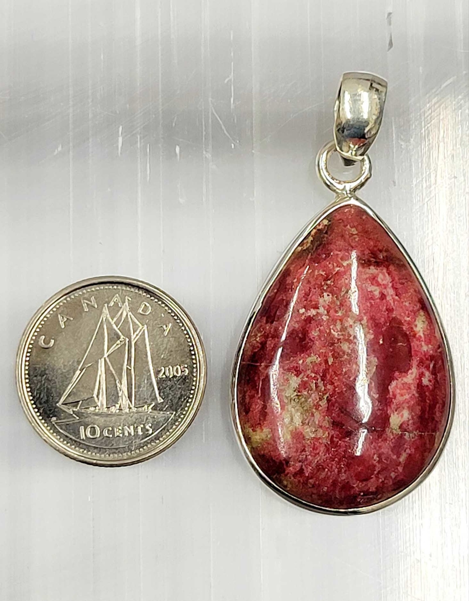 Thulite Pendant A Sterling Silver