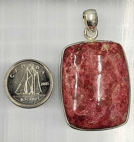 Thulite Pendant C Sterling Silver