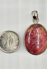 Thulite Pendant Sterling Silver