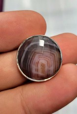 Botswana Agate Ring- Size 6 Sterling Silver