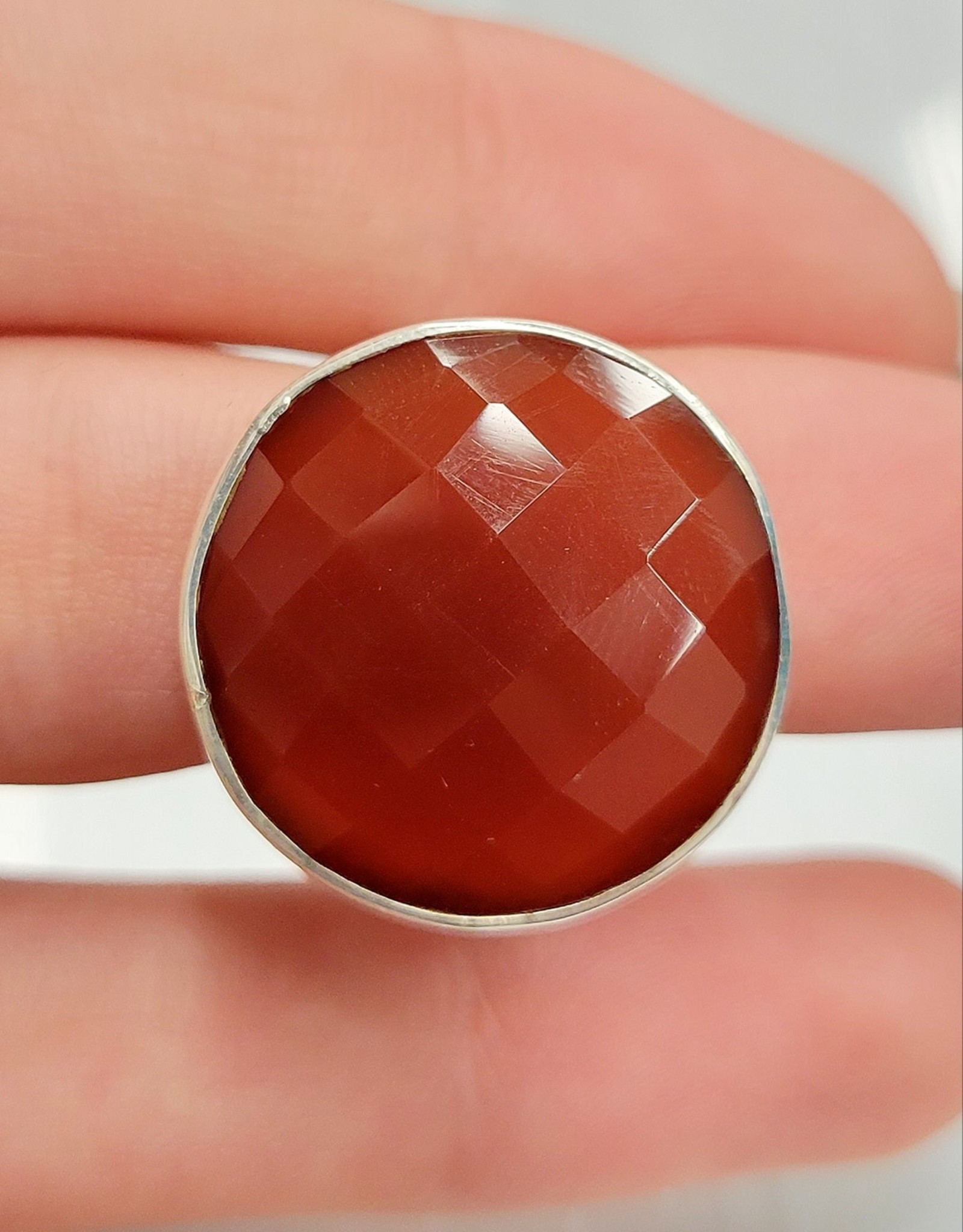 Carnelian Ring A - Size 9 Sterling Silver