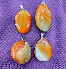 Carnelian Pendants Flat or Tumbled