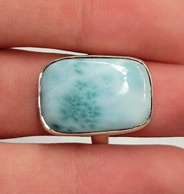Larimar Ring C - Size 6 Sterling Silver