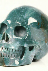 Moss Agate Crystal Skull  5.25"  $333