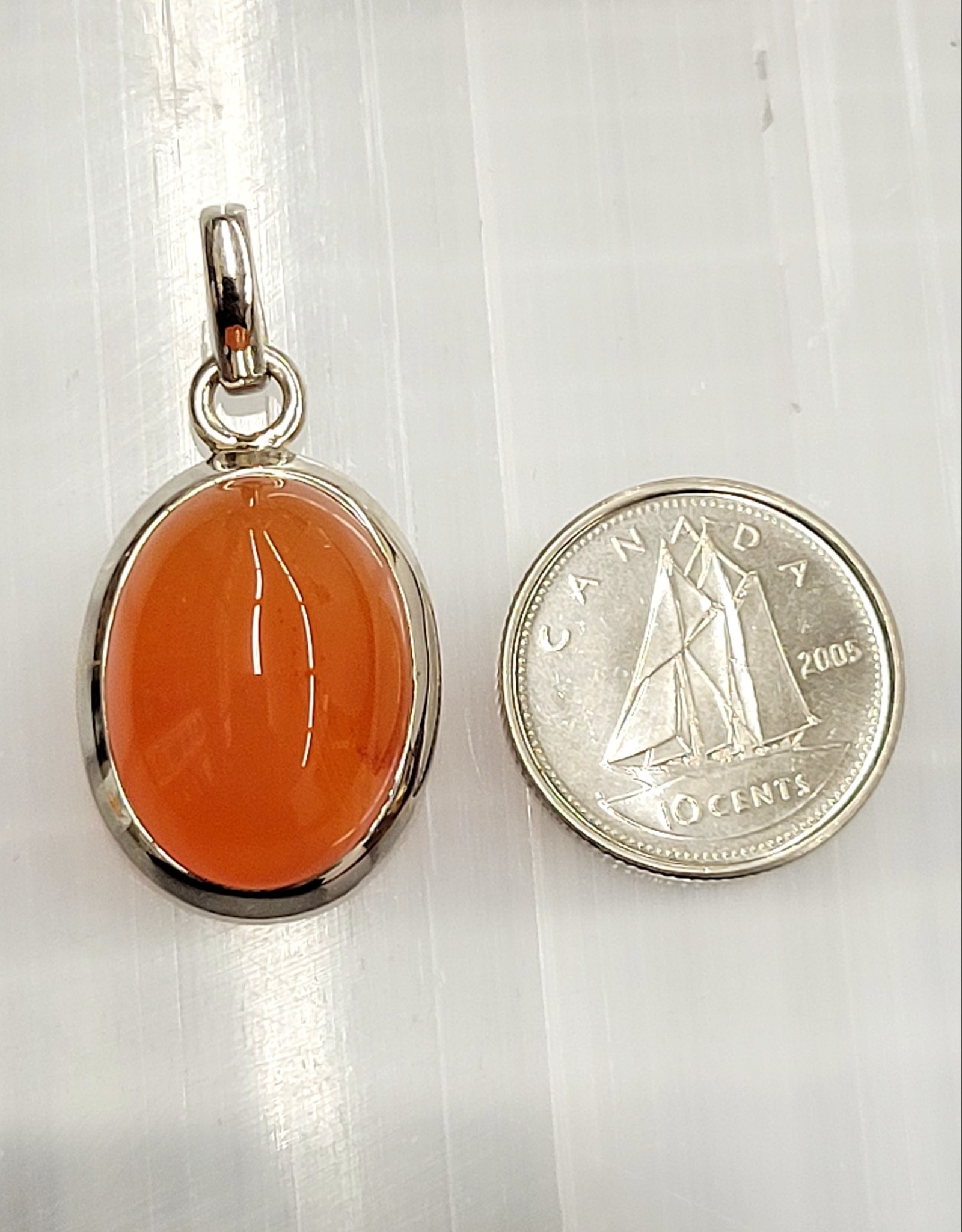 Carnelian G Sterling Silver Pendant