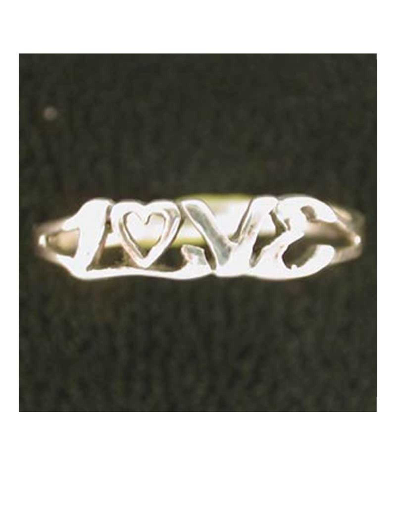 Love Ring Sterling Silver - Size 4