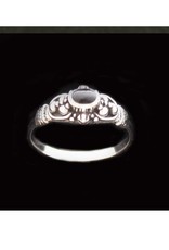 Black Onyx Bezel Ring Sterling Silver - Size 5