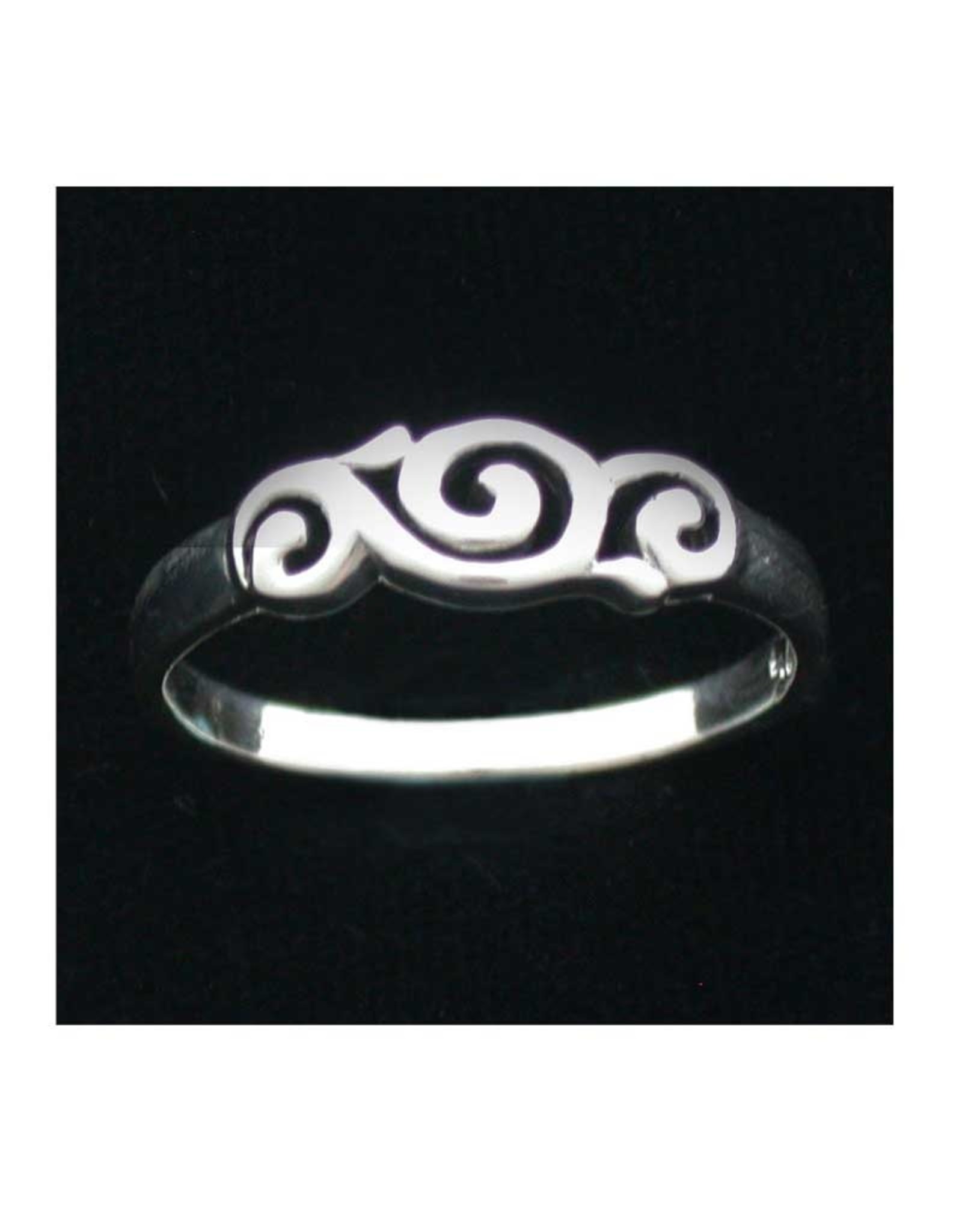 Swirl Ring - Size 5 Sterling Silver