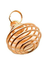 Golden Plated Pendant Cage 1"