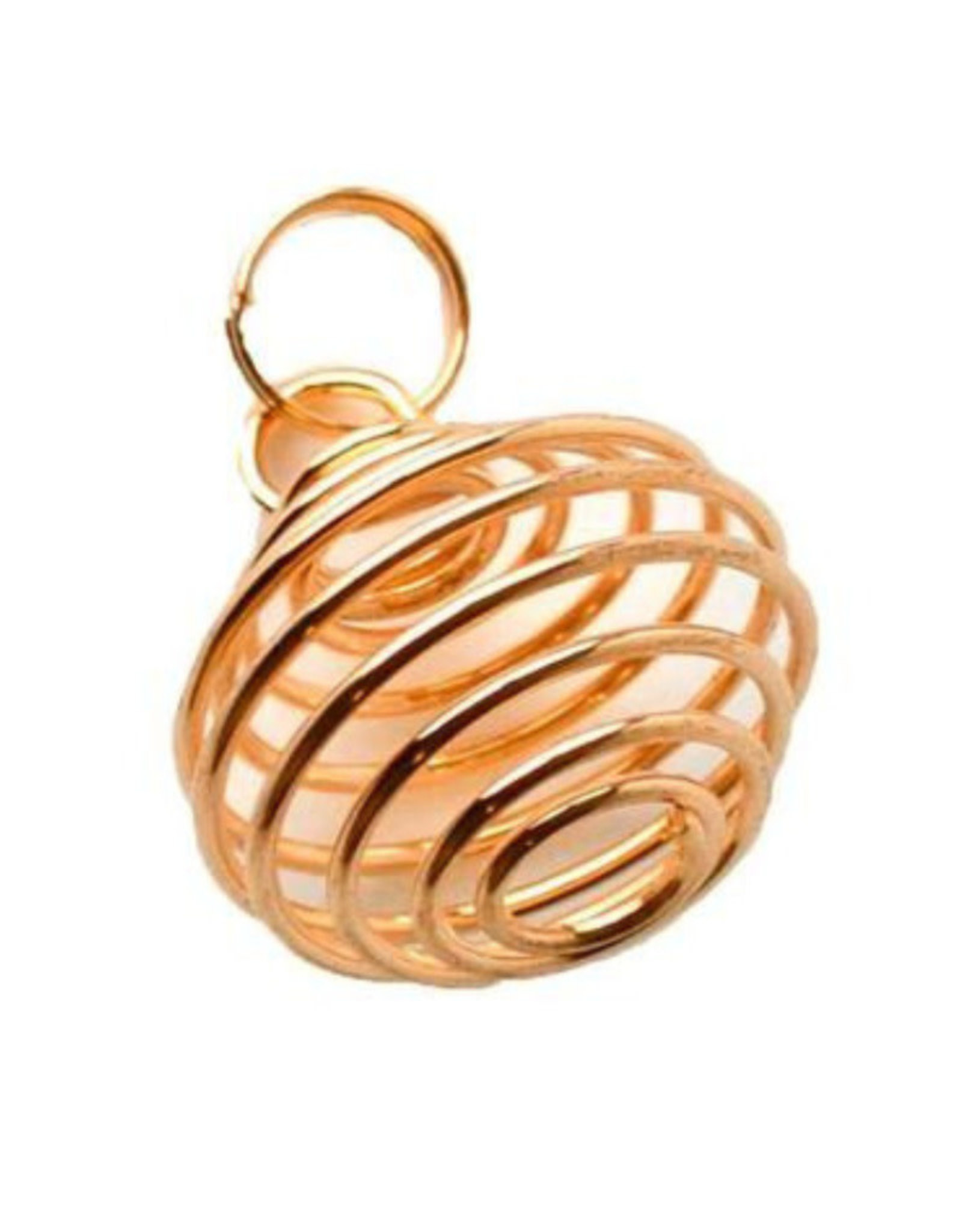 Golden Plated Pendant Cage 1"