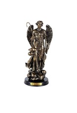 Pacific Trading Archangel Raphael on Wood Base Statue 8.25"H