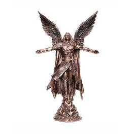 Wise Unicorn Ascending Angel Michael Statue - 6 2/7" X 3 " X 11 "