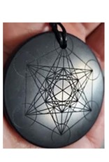 Shungite: Metatron's Cube Necklace Pendant