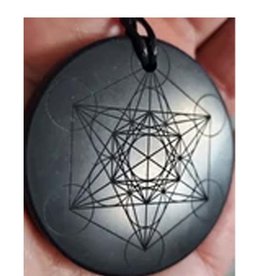 Shungite: Metatron's Cube Necklace Pendant