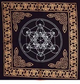 Metatron's Cube Altar Cloth - 18"