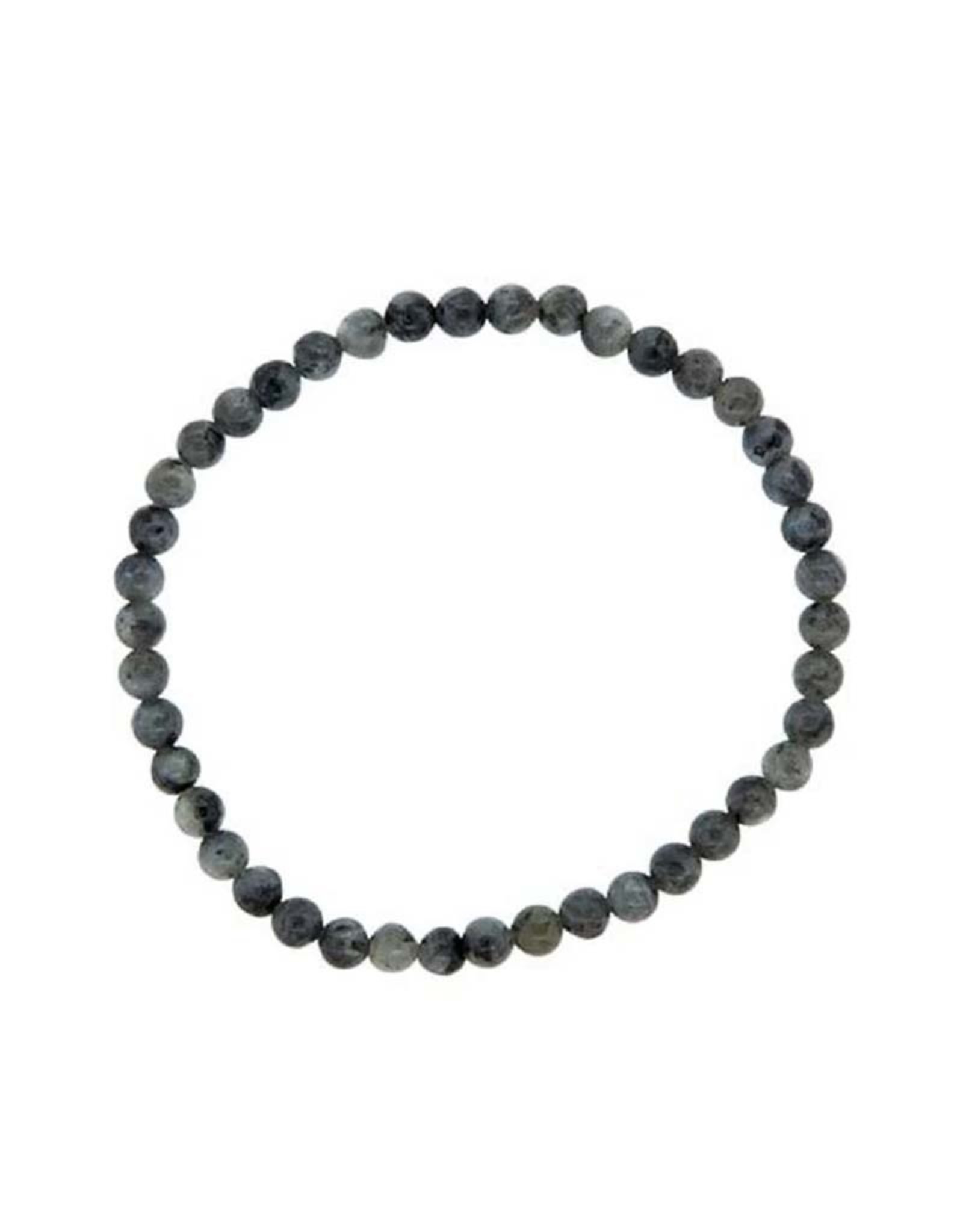 Black Labradorite 4MM  Bracelet