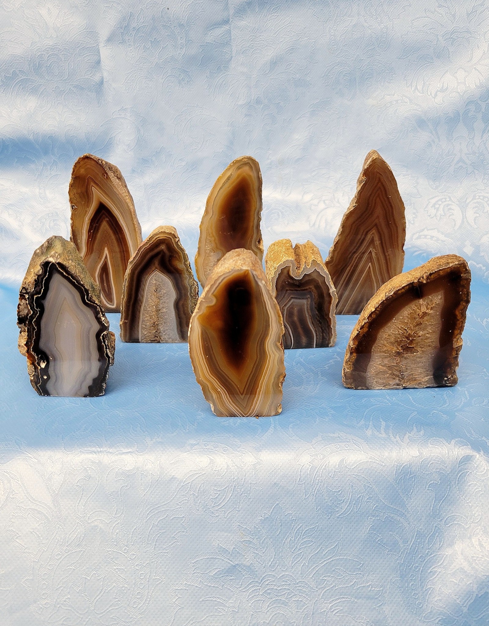 Agate Natural Slices Standing