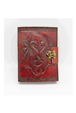 Fantasy Gifts Double Dragon 5" x 7" Leather Journal