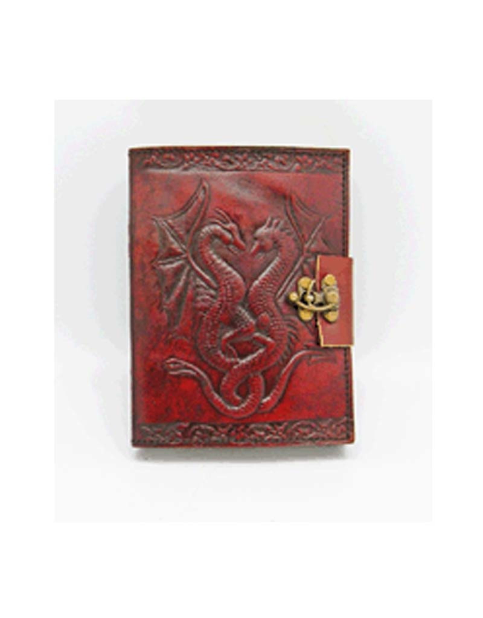 Fantasy Gifts Double Dragon 5" x 7" Leather Journal