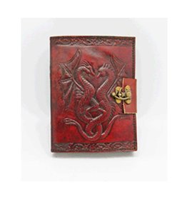 Fantasy Gifts Double Dragon 5" x 7" Leather Journal