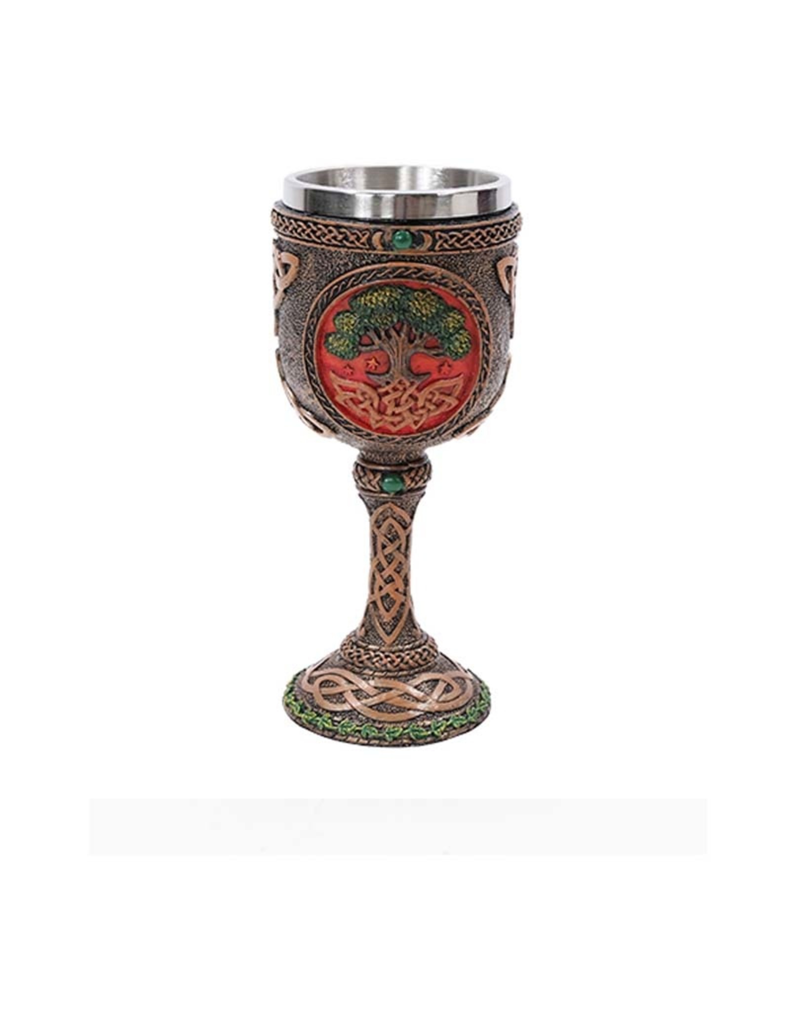 Pacific Trading Tree of Life Celtic Goblet