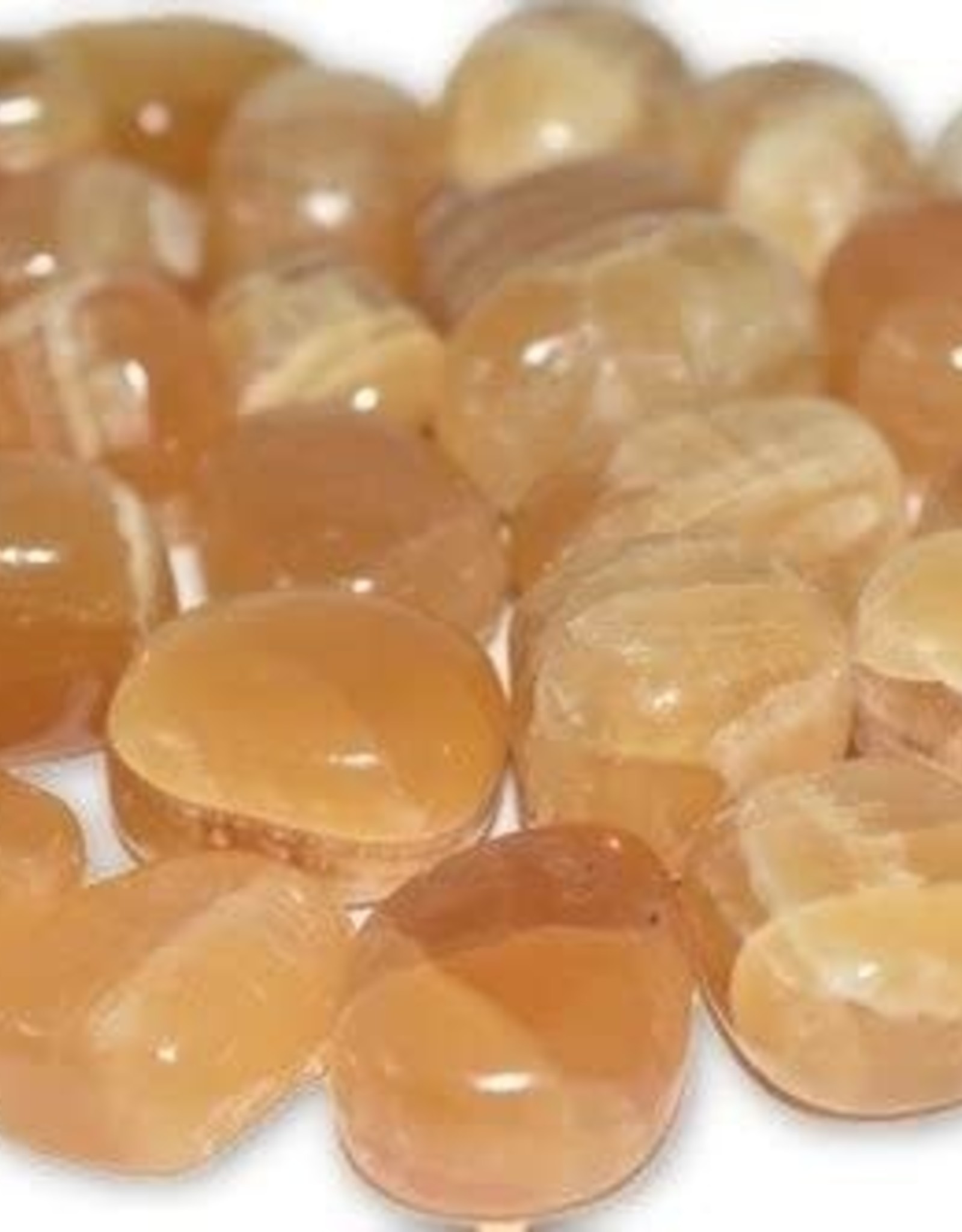 Amber Calcite Tumble