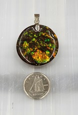 Ammolite Pendant Silver Plated A