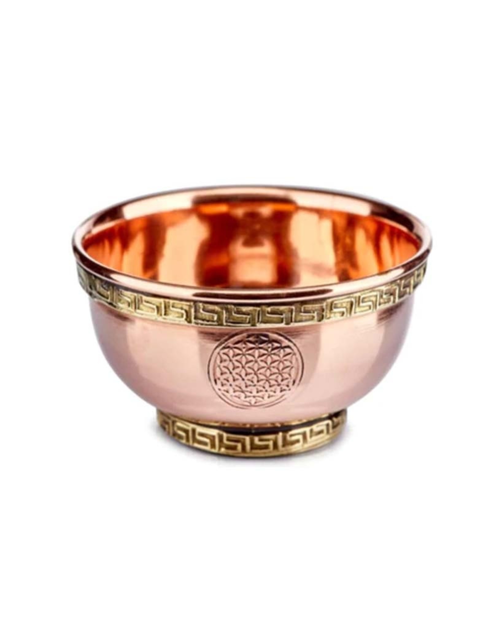 Tibetan Copper Bowl Flower of Life 3" Diam