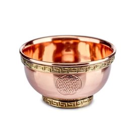 Tibetan Copper Bowl Flower of Life 3" Diam