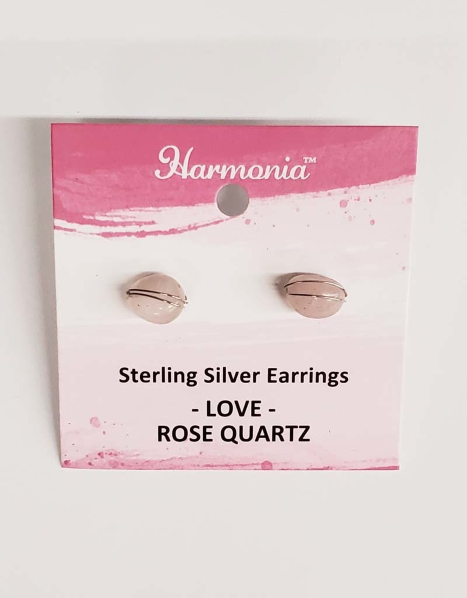 Harmonia Rose Quartz Sterling Silver Earrings