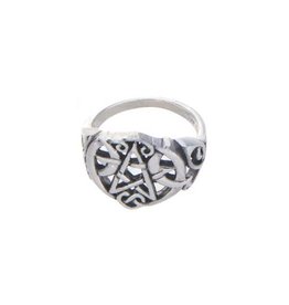 Moon Pentacle Ring Size 9