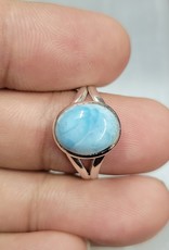 Larimar Ring A - Size 7 Sterling Silver