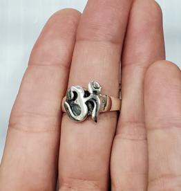 OM Ring D - Size 7 Sterling Silver