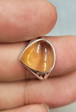 Citrine Ring D - Size 10 Sterling Silver