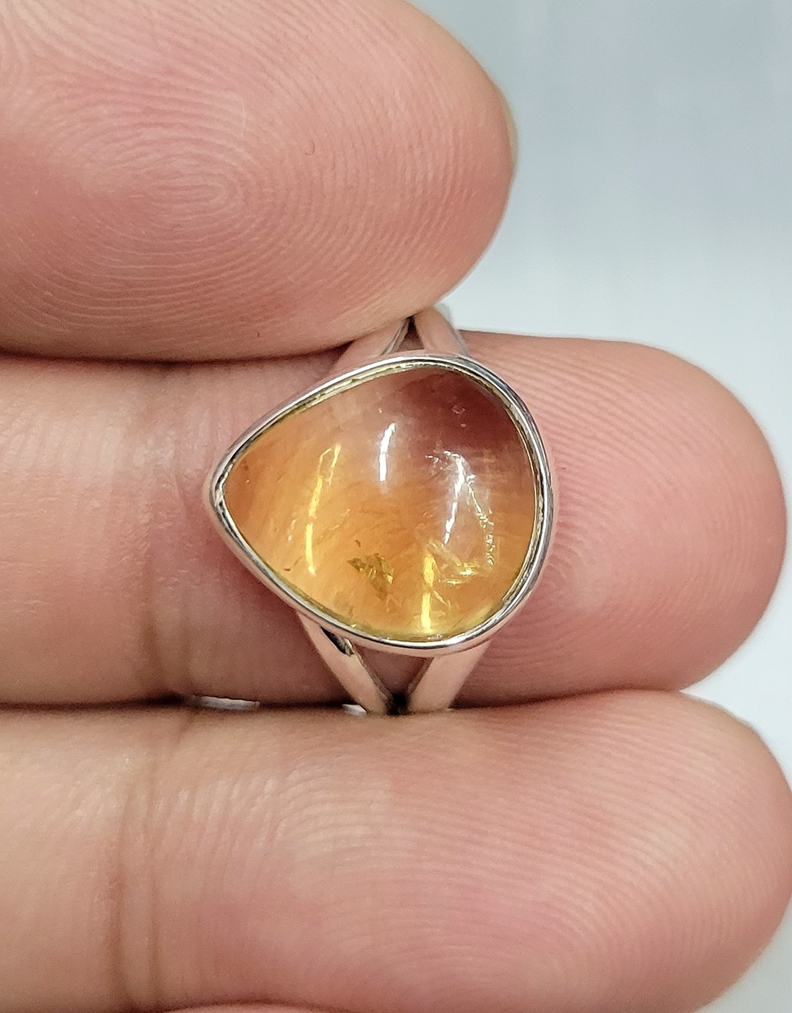 Citrine Ring A - Size 9 Sterling Silver