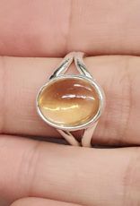 Citrine Ring C - Size 8 Sterling Silver
