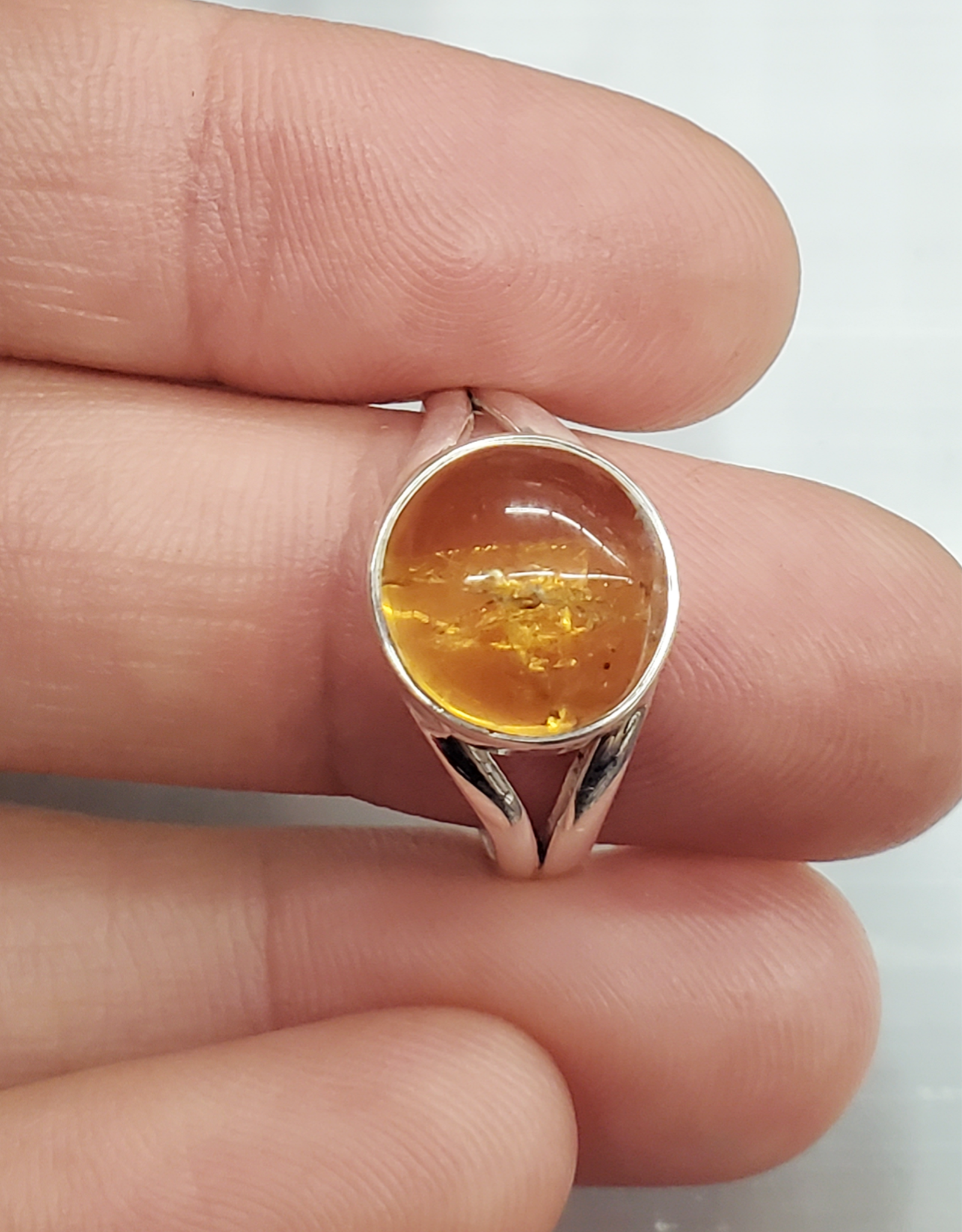 Citrine Ring A - Size 7 Sterling Silver