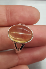 Citrine Ring C - Size 9 Sterling Silver