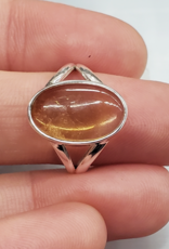 Citrine Ring B - Size 6 Sterling Silver