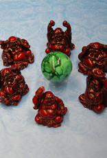 Mini Red Buddha 3" x 2"