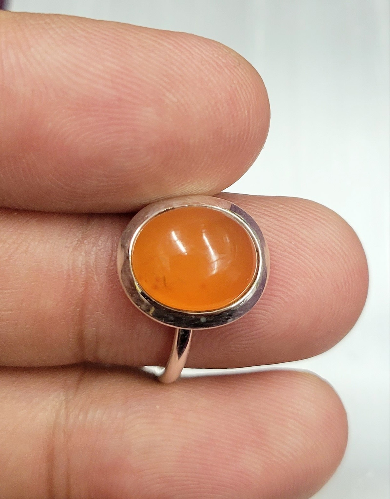 Carnelian Ring A - Size 10 Sterling Silver