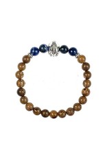 Knight Helmet 8mm Men's Bracelet with Sodalite