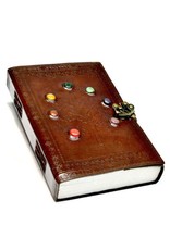 Fantasy Gifts 7 Chakra Stone Tree of Life 7"x10" Leather - Journal