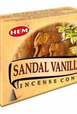 HEM Sandal Vanilla HEM Incense Cones