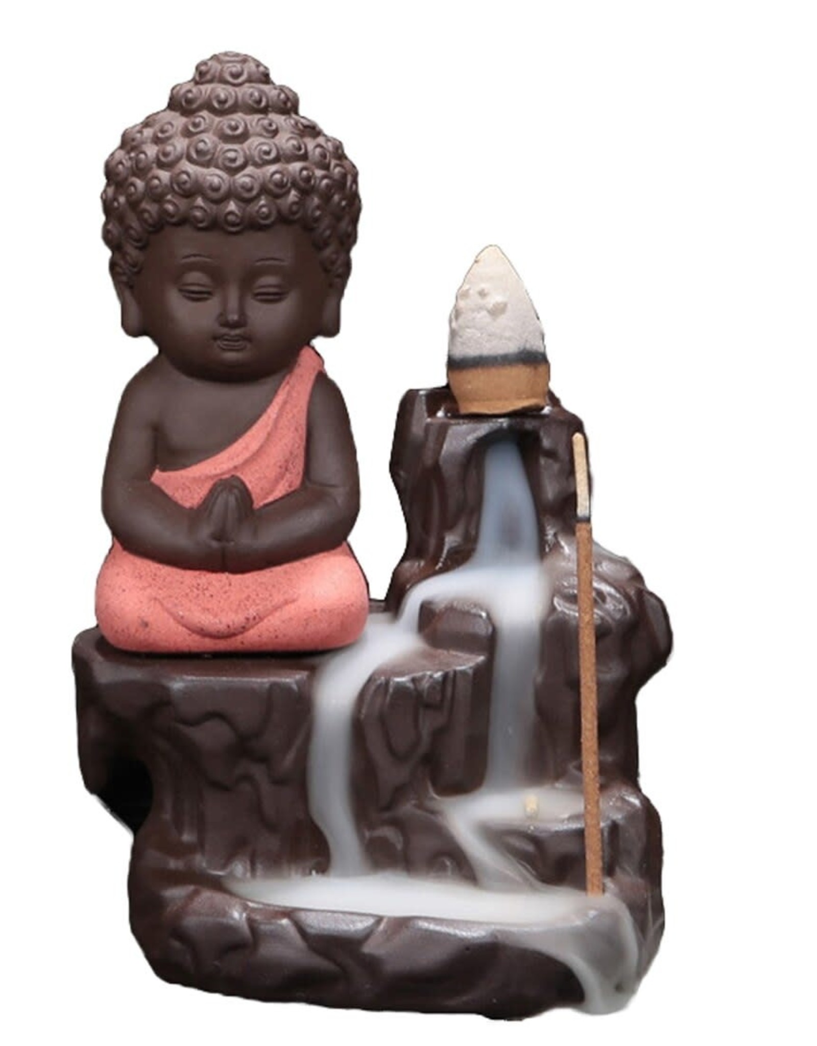 Baby Buddha Stick/Backflow Incense Burner 3"  x 4.75 "