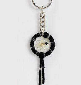 Monague Native Crafts Dream Catcher Keychain - Black